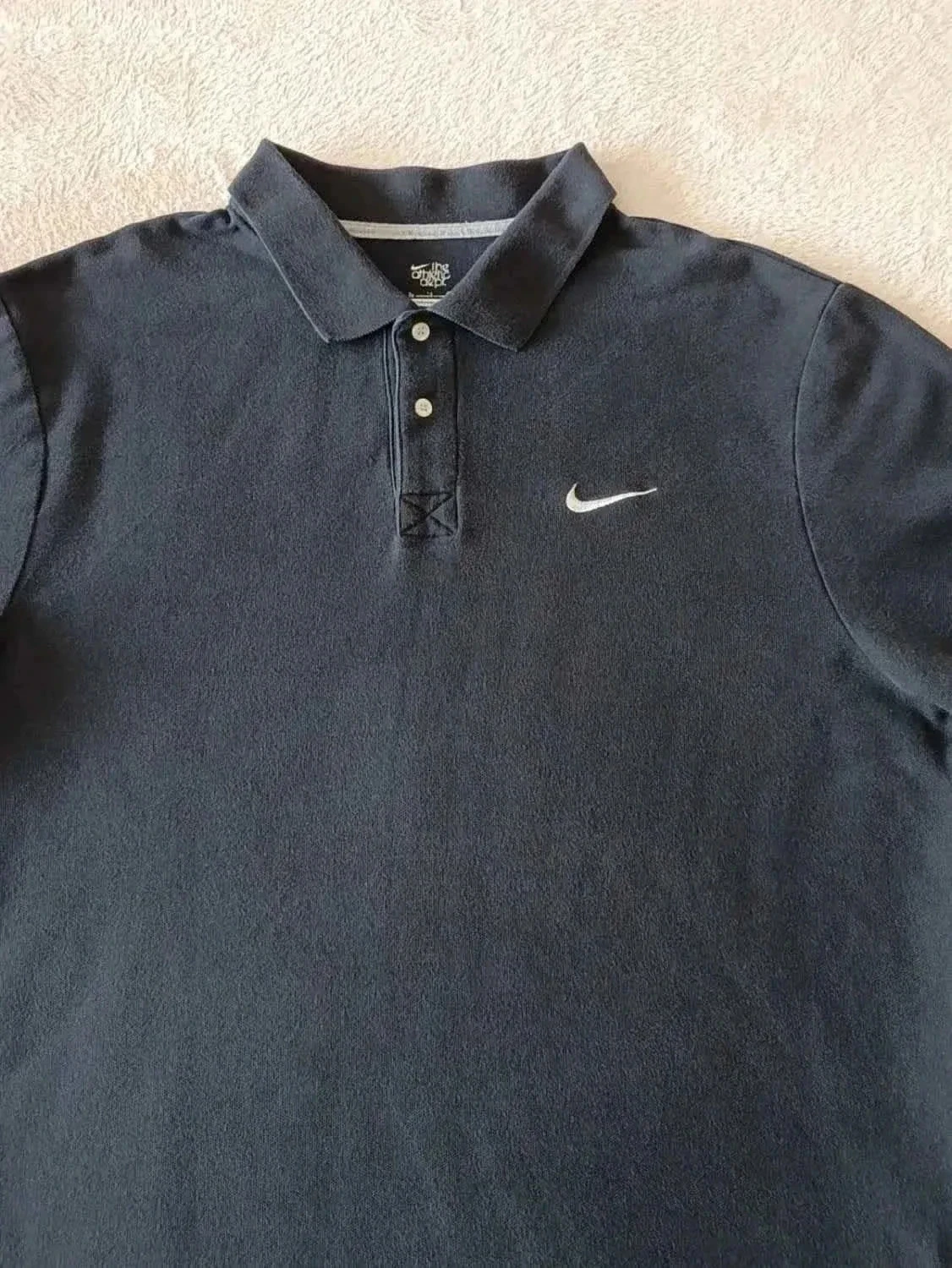 Black Nike XL embroidered white logo polo – photo 4